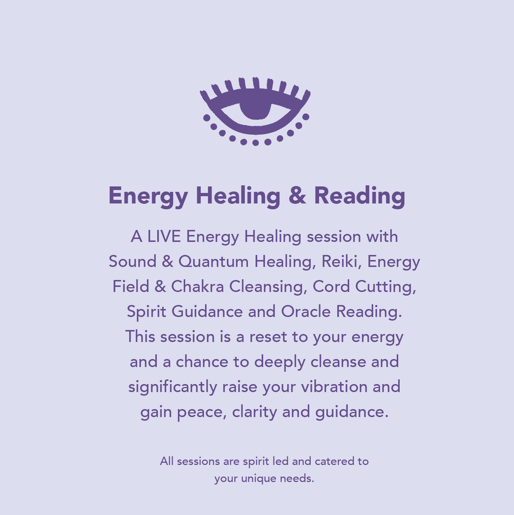 Energy Healing & Reading (Via Zoom)