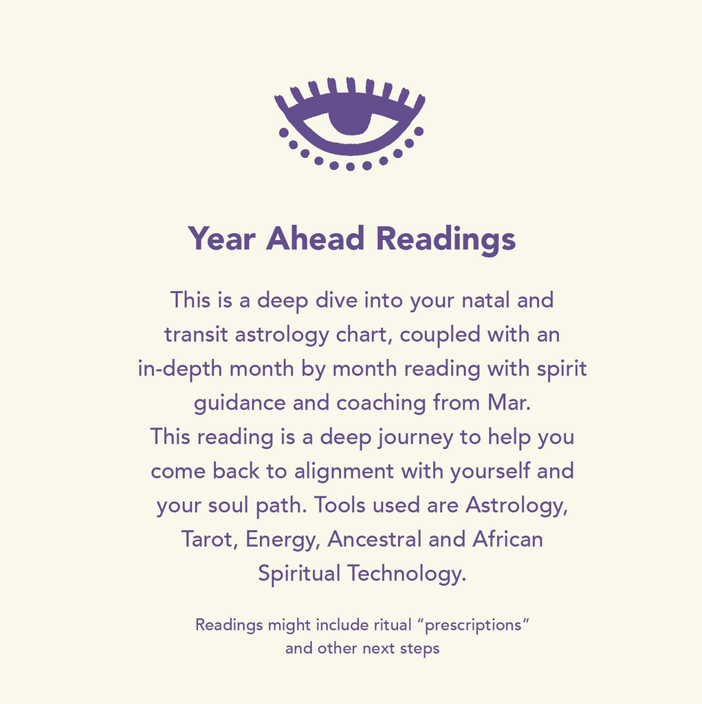 Year Ahead Reading (Via Zoom)