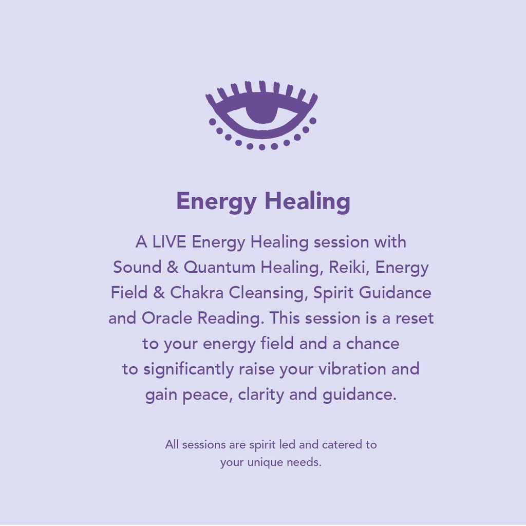 Energy Healing & Reading (Via Zoom)